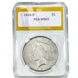 1926-D Silver Peace Dollar PGA MS63