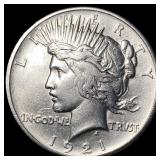 1921 Silver Peace Dollar CLOSELY UNCIRCULATED