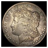 1890-CC Silver Morgan Dollar ABOUT UNCIRCULATED A