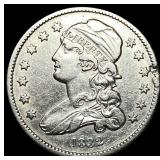 1832 Capped Bust Silver Quarter CHOICE AU
