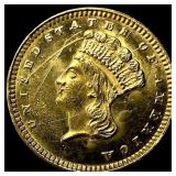 1874 Gold $1 Indian Head Type 3 HIGH GRADE