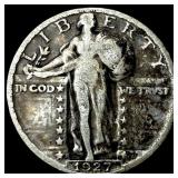 1927-S Silver Standing Liberty Quarter   LIGHTLY