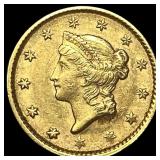 1851 Gold $1 Liberty Head Type 1 UNCIRCULATED UNC
