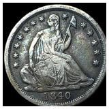 1840-O Silver Seated Liberty Half Dime LIGHTLY C