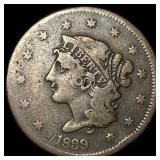 1839 Braided Hair Large Cent NICELY CIRCULATED N