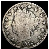 1912-S Liberty Head Nickel NICELY CIRCULATED NICE