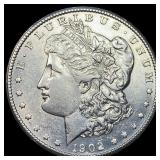1902-S Morgan Silver Dollar CHOICE AU