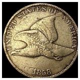 1858 Flying Eagle Cent NEARLY UNCIRCULATED