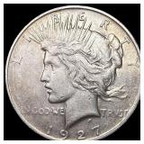 1927-D Peace Silver Dollar NEARLY UNCIRCULATED