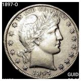 1897-O Barber Half Dollar CHOICE AU