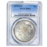 1878 8TF Morgan Silver Dollar PCGS MS63