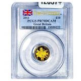 2011 Great Britain Gold Â£10 1/10oz AGW PCGS PR70