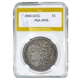 1900-O/CC Morgan Silver Dollar PGA XF45