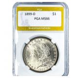1899-O Morgan Silver Dollar PGA MS66