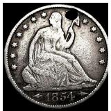 1854-O Arrows Seated Liberty Half Dollar HIGH   G