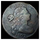 1802 Draped Bust Large Cent NEARLY UNCIRCULATED