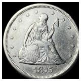 1875-S Silver Twenty-Cent Piece UNCIRCULATED