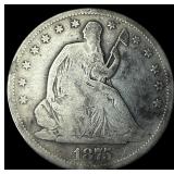 1875-S Silver Half Dollar (Seated Liberty) NICELY
