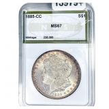 1885-CC Morgan Silver Dollar NGS MS67