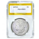 1878-S Morgan Silver Dollar PGA MS63