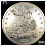 1876 Silver Trade Dollar CHOICE AU