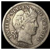 1916 Silver Barber Dime LIGHTLY CIRCULATED