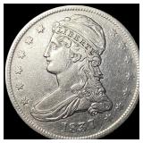 1837 Capped Bust Half Dollar CLOSELY  UNCIRCULATE