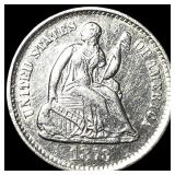 1873-S Silver Seated Liberty Half Dime  UNCIRCULA