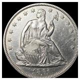 1861 Seated Liberty Half Dollar GEM BU