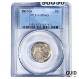 1937-D Buffalo Nickel PCGS MS65
