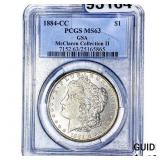 1884-CC Morgan Silver Dollar PCGS MS63
