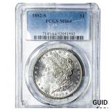1882-S Morgan Silver Dollar PCGS MS64