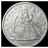 1877-CC Silver Seated Liberty Half Dollar CLOSELY