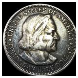 1893 Silver Columbian Half Dollar NEARLY UNCIRCU