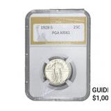 1928-S Standing Liberty Quarter PGA MS61
