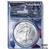 2021 Silver Eagle PCGS MS70 Type 1