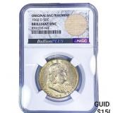 1960-D Franklin Half Dollar NGC BU