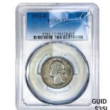 1932-D Washington Silver Quarter PCGS F12