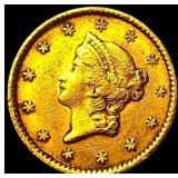 1853 Gold $1 Liberty Head Type 1 CHOICE AU