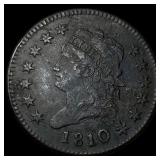 1810/09 Classic Head Large Cent CLOSELY UNCIRCULAT