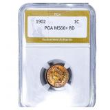 1902 Indian Head Cent PGA MS66+ RD