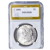 1900 Morgan Silver Dollar PGA MS66