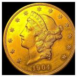 1904 Liberty Head $20 Gold Double Eagle UNCIRCUL
