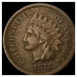1875 Indian Head Cent SUPERB GEM BU SUPERB GEM BU