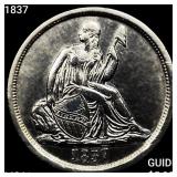 1837 Seated Liberty Dime UNCIRCULATED