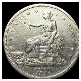 1877-S Silver Trade Dollar ABOUT UNCIRCULATED