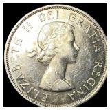 1958 Canada Silver Dollar British Columbia CLOSELY
