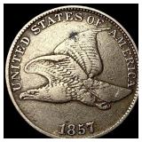 1857 Flying Eagle Cent NEARLY UNCIRCULATED