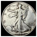 1929-D Silver Walking Liberty Half Dollar NEARLY U