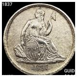 1837 Seated Liberty Dime HIGH GRADE+